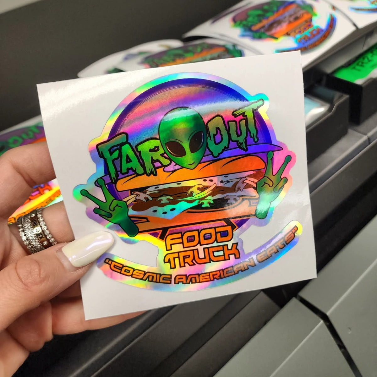 Holographic Stickers